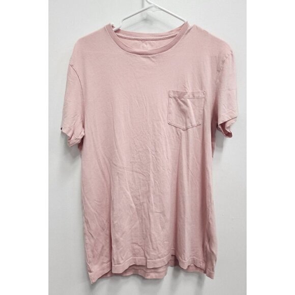 J. Crew Mens Pink Slim Washed Pocket T-Shirt Size Medium Cotton Short Sleeve Tee - Picture 1 of 6